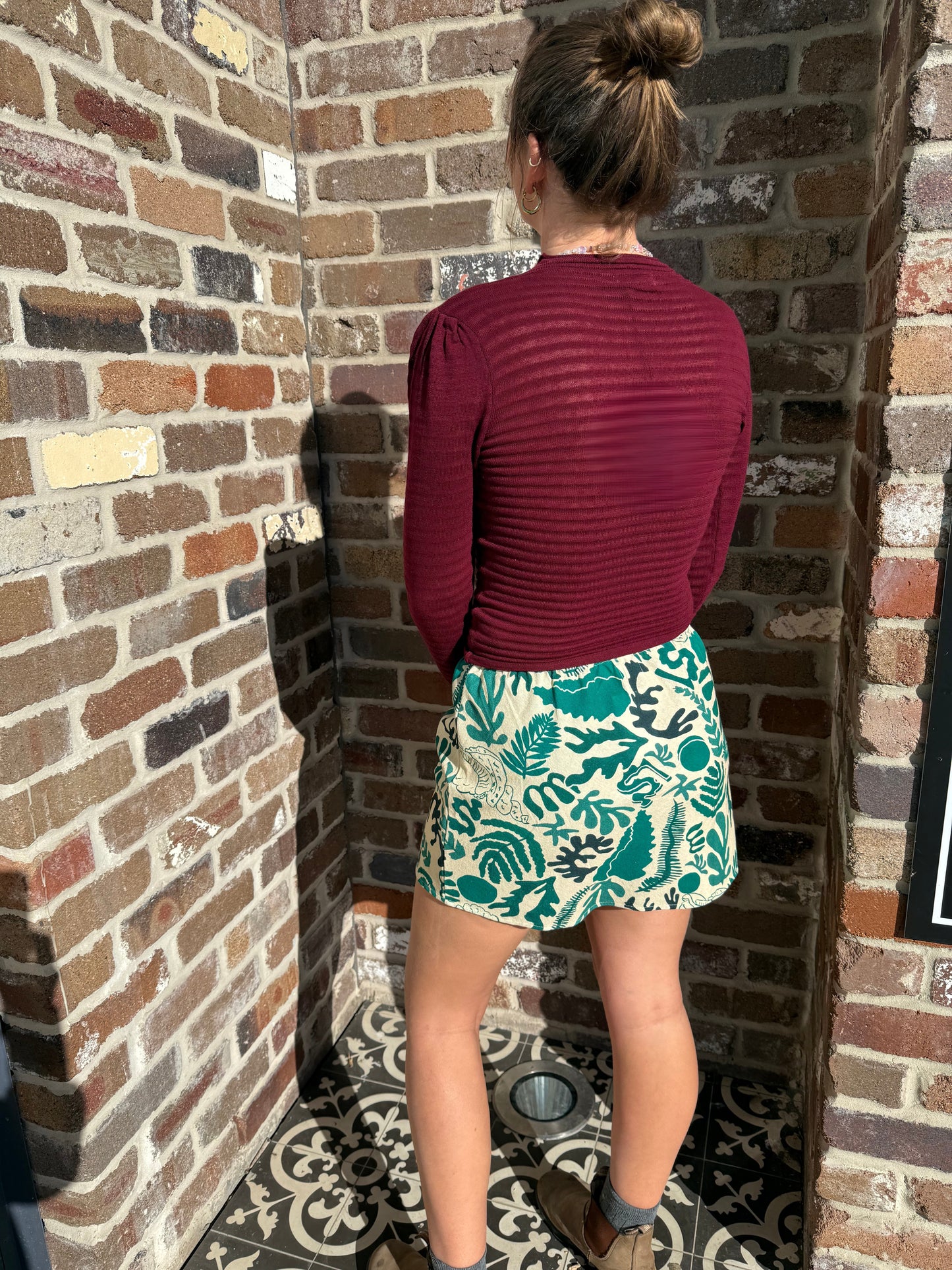 Bias Mini Skirt - Abyss