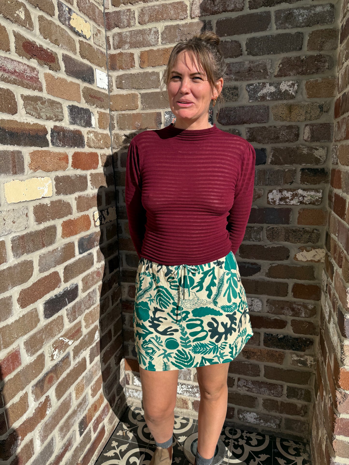 Bias Mini Skirt - Abyss
