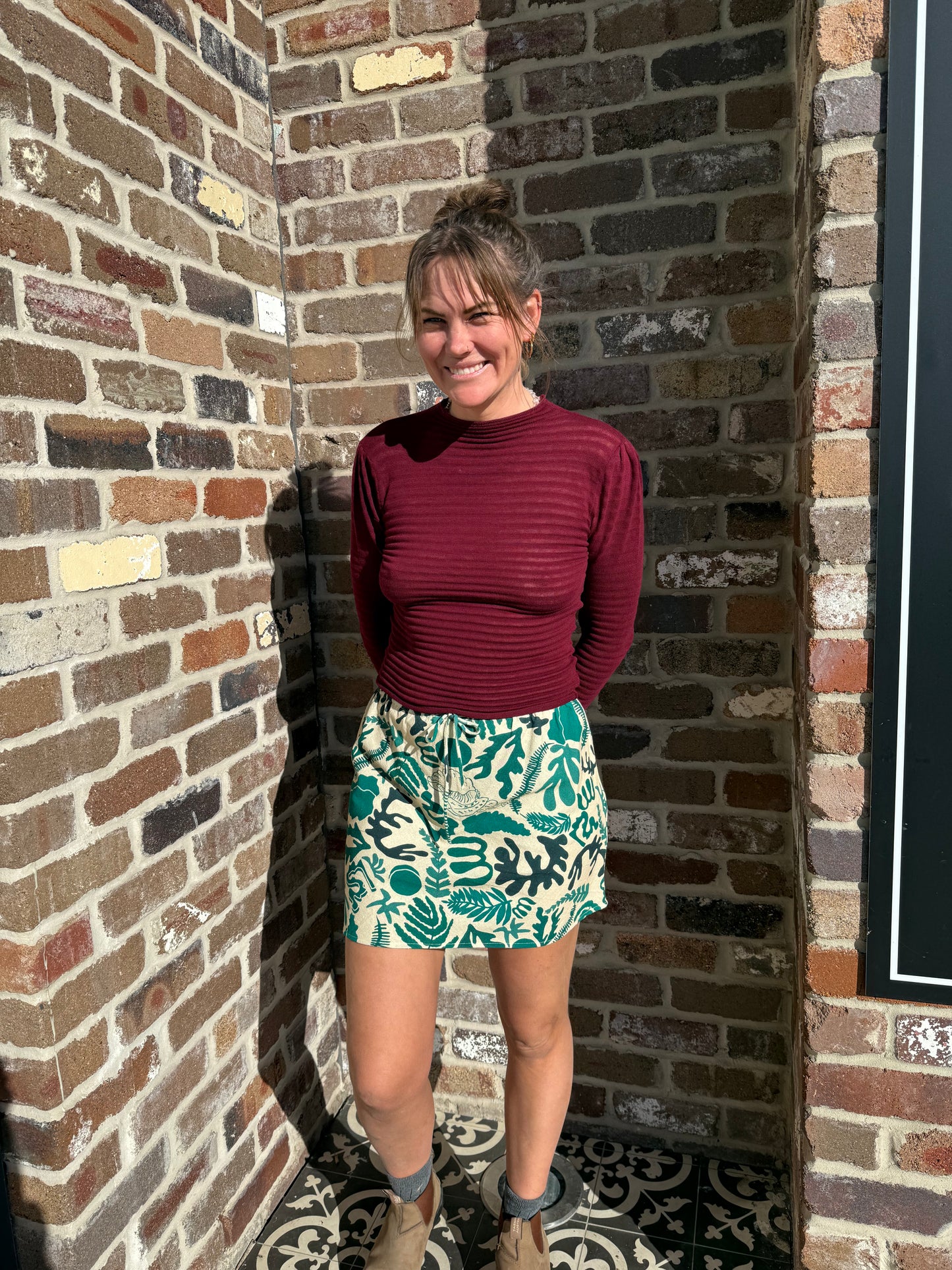 Bias Mini Skirt - Abyss
