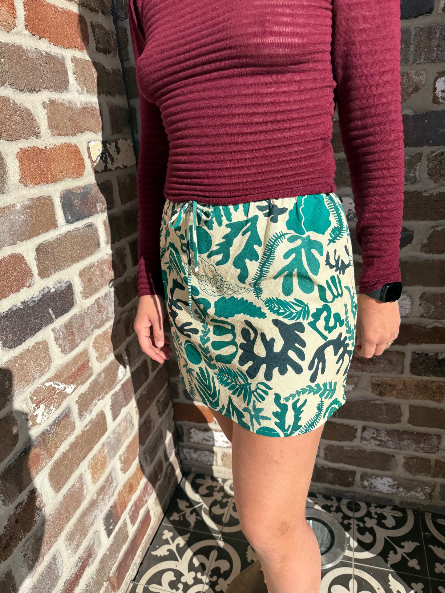 Bias Mini Skirt - Abyss