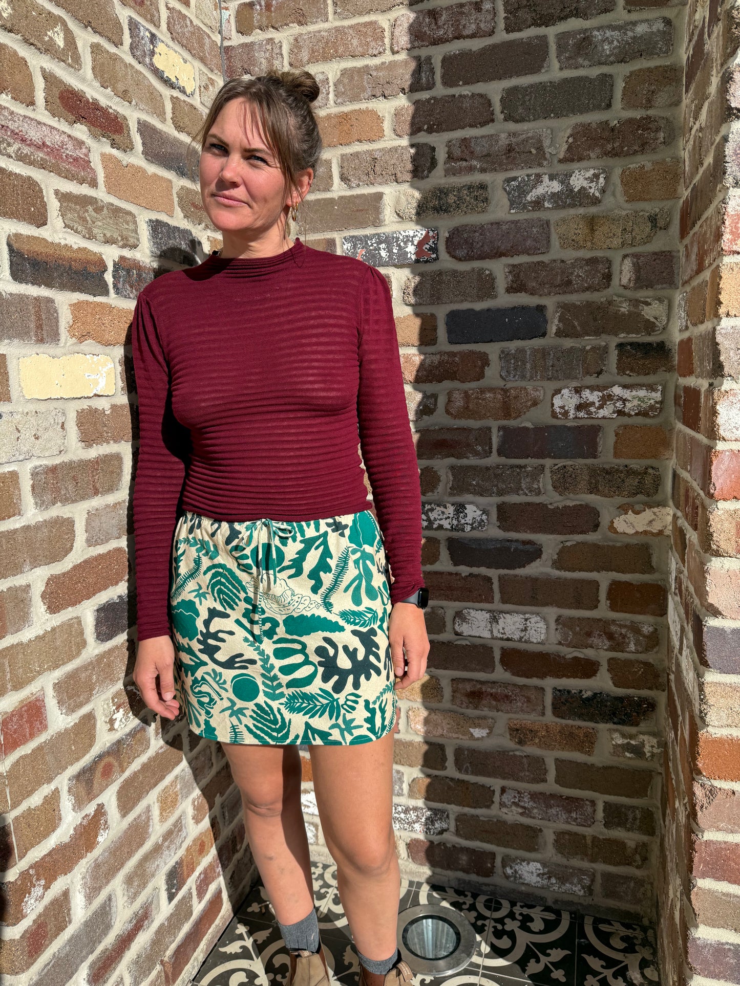 Bias Mini Skirt - Abyss