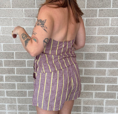 Sangria Stripe Shorts