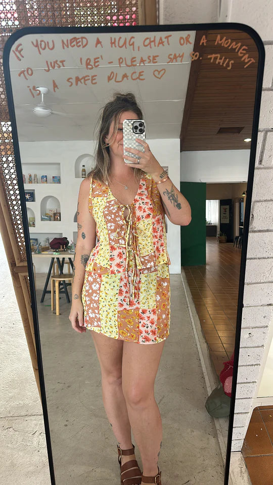 Emmie Mini Skirt- Flower Power