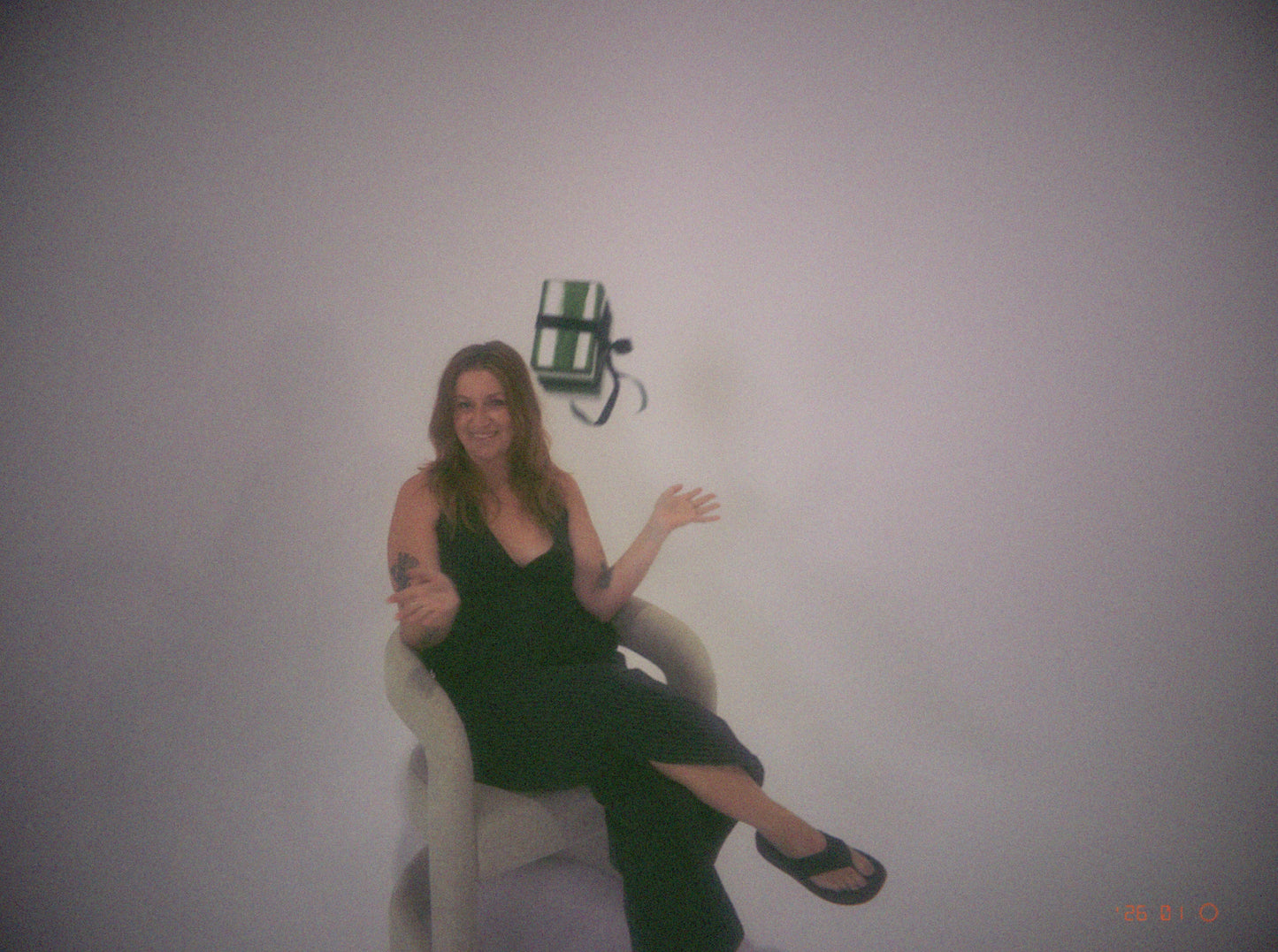 Split Pants - Charcoal Stripe