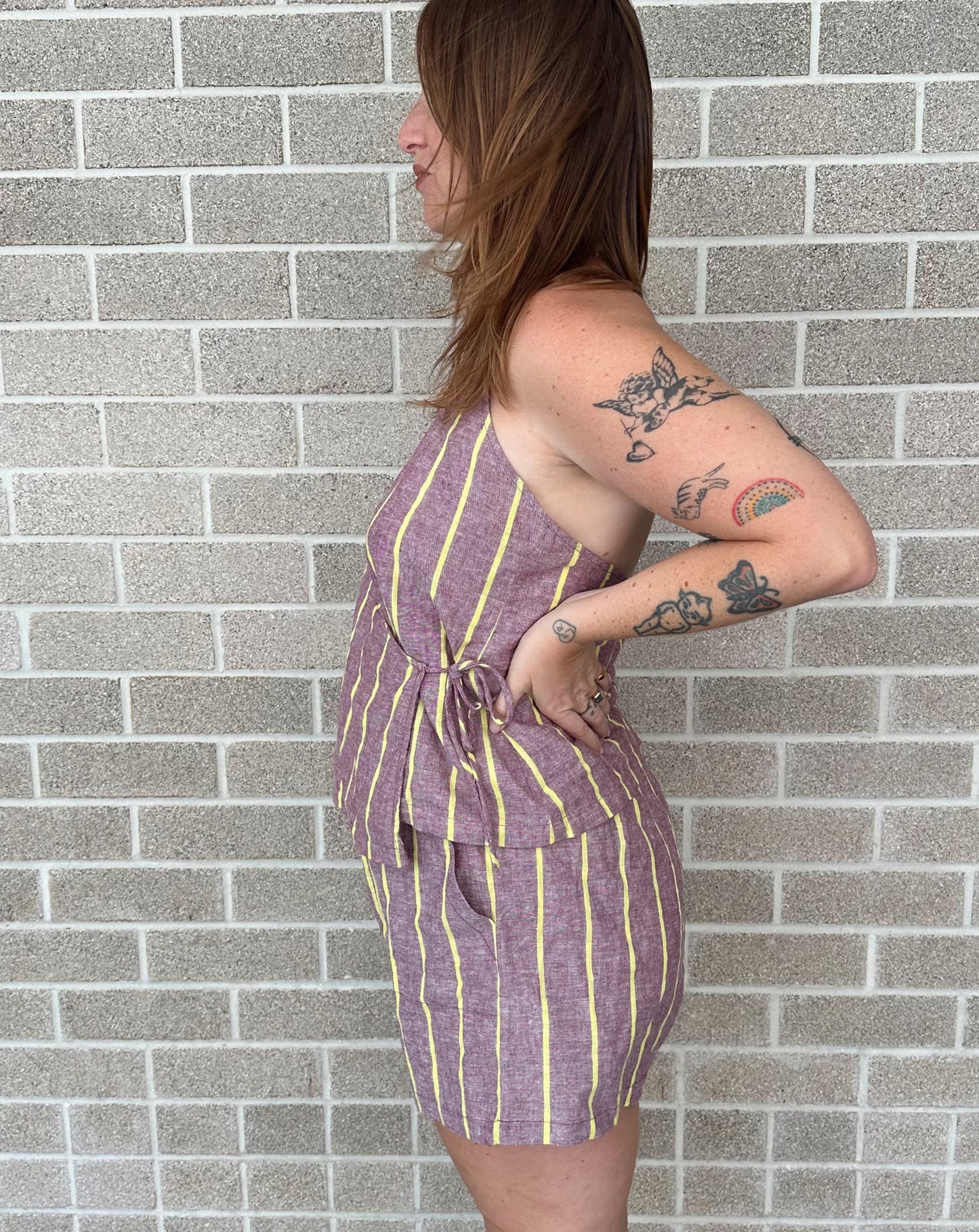 Sangria Stripe Shorts