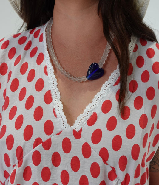 Love Necklace - Midnight Blue
