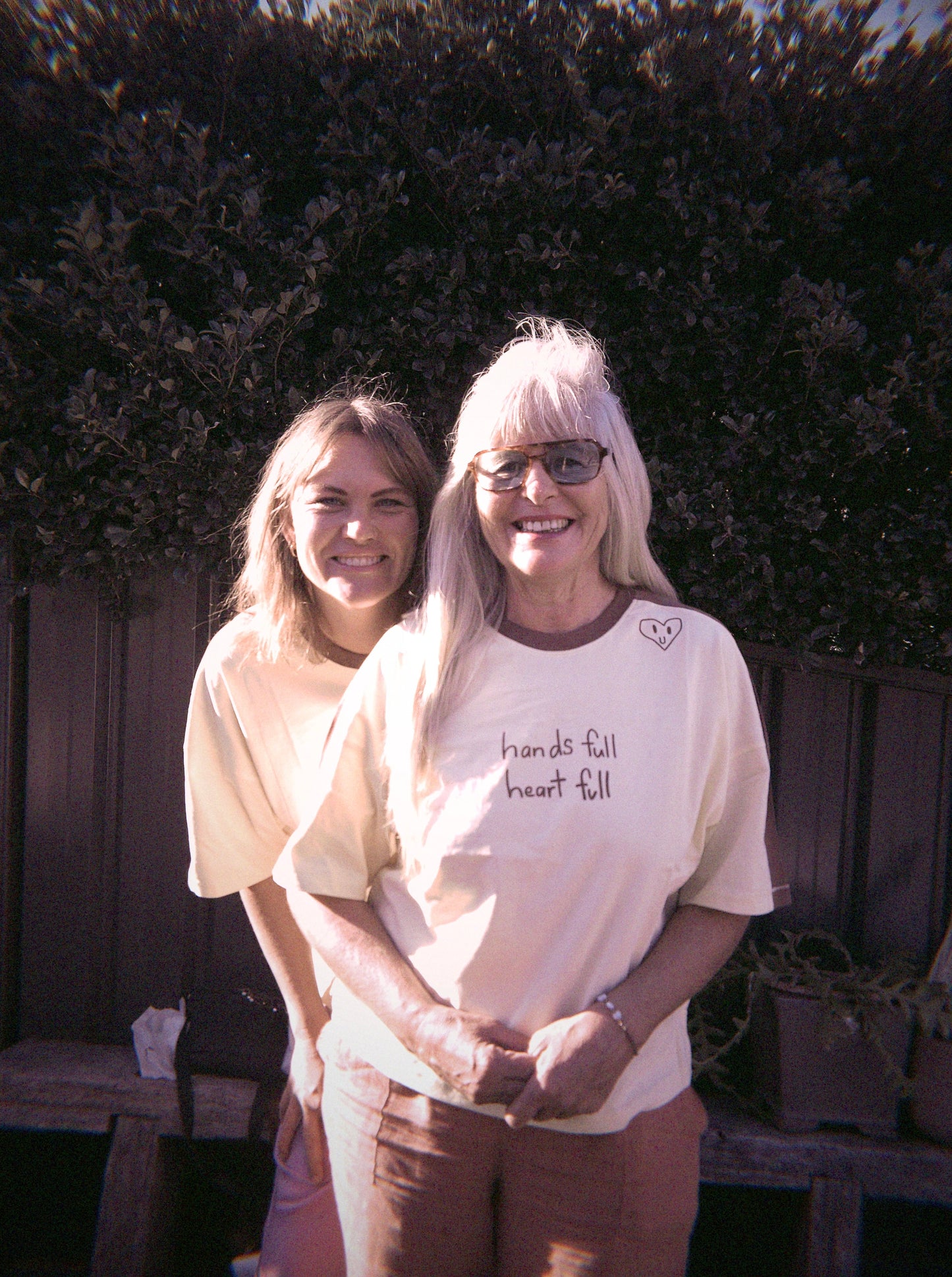 Heart Full Tee - Cream/Choc