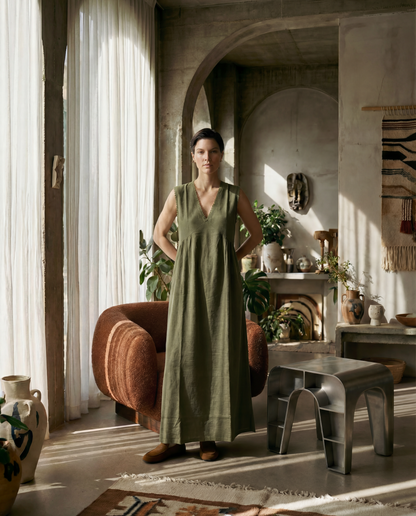 The Pansy Maxi - Olive