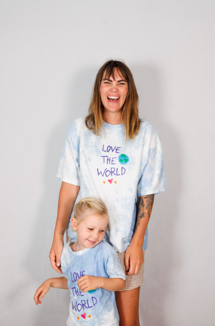 Kids Love The World Tee - Ocean