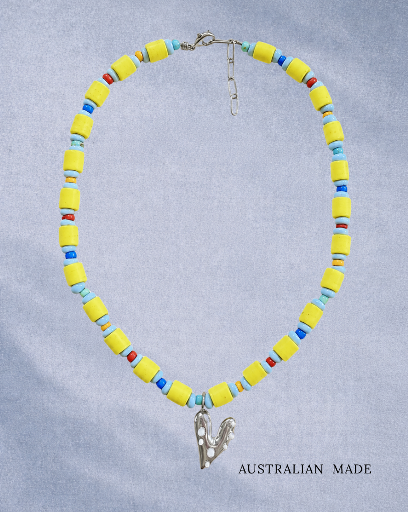 Amilita x Good Day Dopamine Heart Necklace Silver