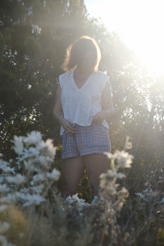 Summer Shorts - Sunset Gingham