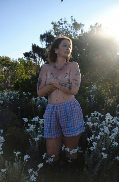 Summer Shorts - Sunset Gingham
